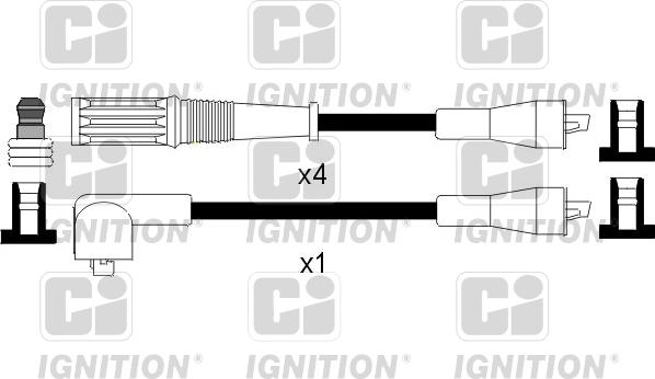 Quinton Hazell XC843 - Комплект запалителеи кабели vvparts.bg