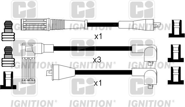 Quinton Hazell XC853 - Комплект запалителеи кабели vvparts.bg