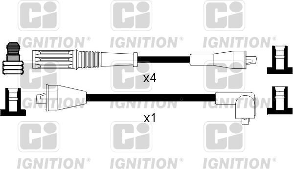 Quinton Hazell XC852 - Комплект запалителеи кабели vvparts.bg