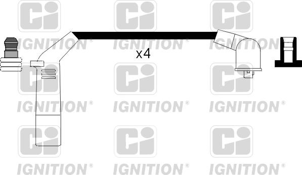 Quinton Hazell XC868 - Комплект запалителеи кабели vvparts.bg