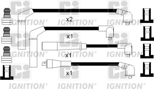 Quinton Hazell XC862 - Комплект запалителеи кабели vvparts.bg
