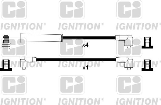 Quinton Hazell XC801 - Комплект запалителеи кабели vvparts.bg