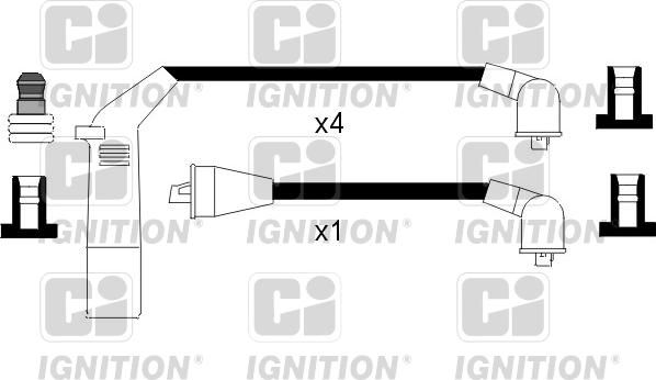 Quinton Hazell XC807 - Комплект запалителеи кабели vvparts.bg