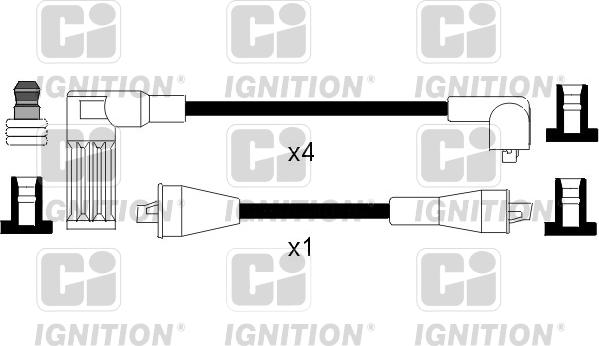 Quinton Hazell XC814 - Комплект запалителеи кабели vvparts.bg