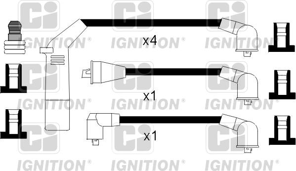 Quinton Hazell XC884 - Комплект запалителеи кабели vvparts.bg