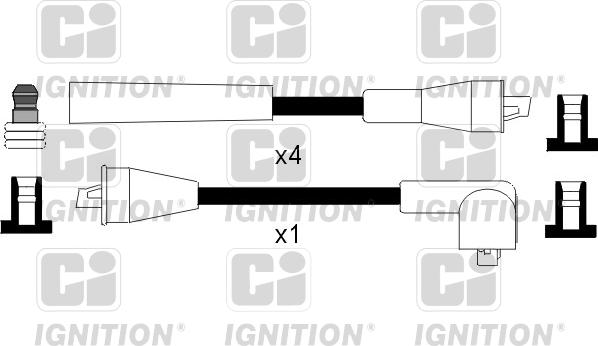 Quinton Hazell XC836 - Комплект запалителеи кабели vvparts.bg