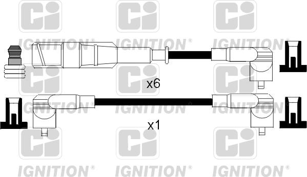Quinton Hazell XC838 - Комплект запалителеи кабели vvparts.bg
