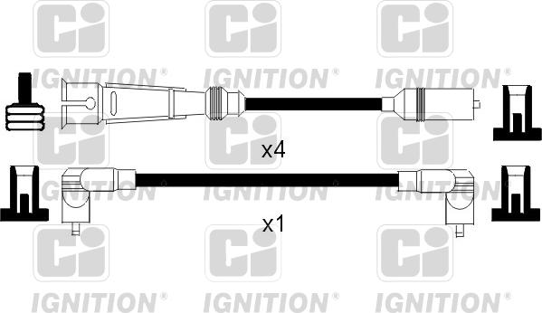 Quinton Hazell XC828 - Комплект запалителеи кабели vvparts.bg