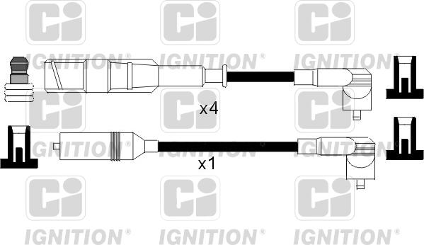 Quinton Hazell XC827 - Комплект запалителеи кабели vvparts.bg