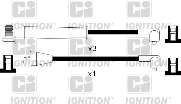 Quinton Hazell XC874 - Комплект запалителеи кабели vvparts.bg