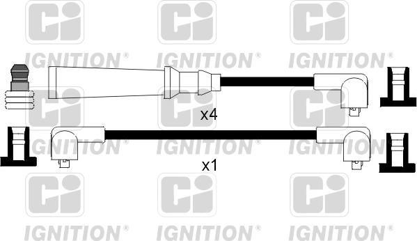 Quinton Hazell XC349 - Комплект запалителеи кабели vvparts.bg