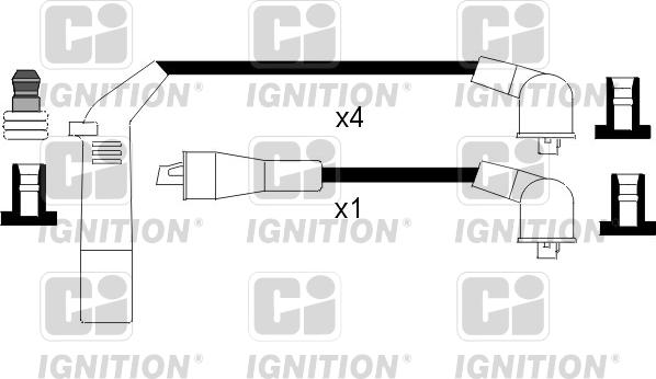 Quinton Hazell XC342 - Комплект запалителеи кабели vvparts.bg