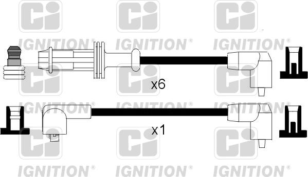 Quinton Hazell XC250 - Комплект запалителеи кабели vvparts.bg