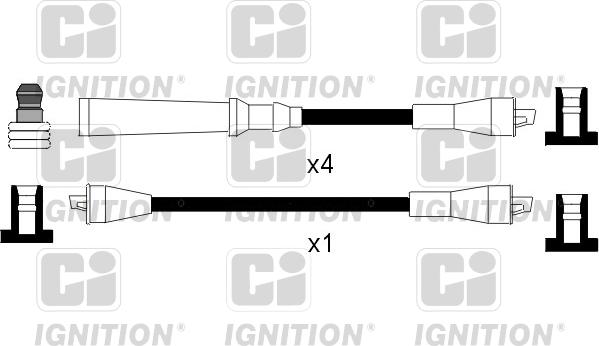 Quinton Hazell XC265 - Комплект запалителеи кабели vvparts.bg