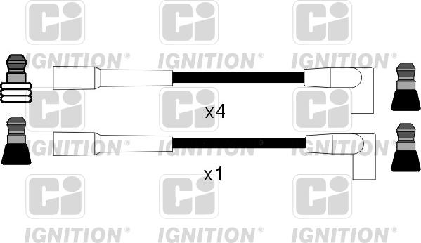 Quinton Hazell XC204 - Комплект запалителеи кабели vvparts.bg