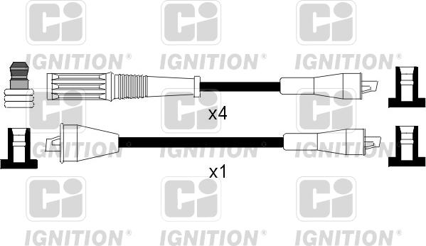 Quinton Hazell XC201 - Комплект запалителеи кабели vvparts.bg