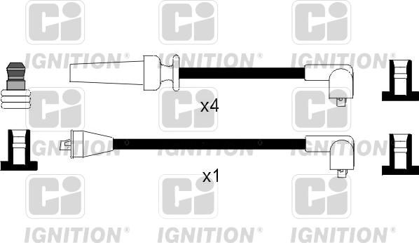 Quinton Hazell XC282 - Комплект запалителеи кабели vvparts.bg