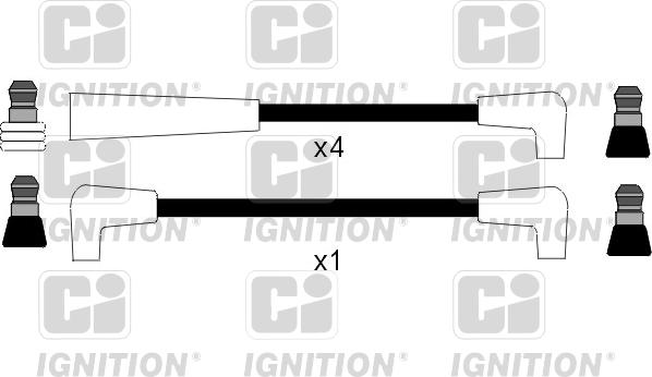 Quinton Hazell XC743 - Комплект запалителеи кабели vvparts.bg