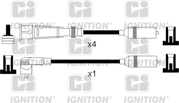 Quinton Hazell XC760 - Комплект запалителеи кабели vvparts.bg