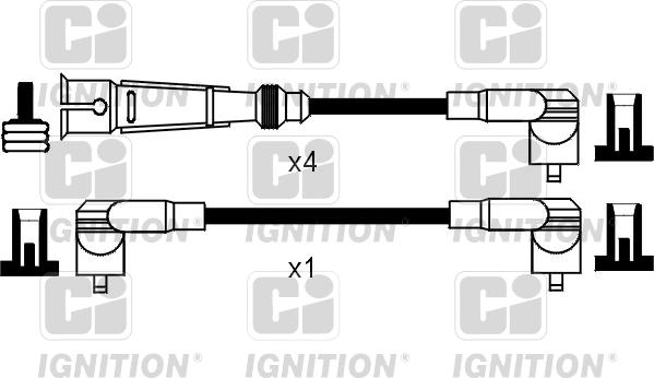 Quinton Hazell XC768 - Комплект запалителеи кабели vvparts.bg