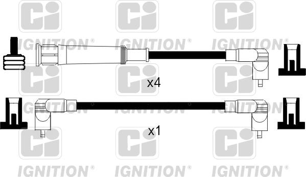 Quinton Hazell XC767 - Комплект запалителеи кабели vvparts.bg