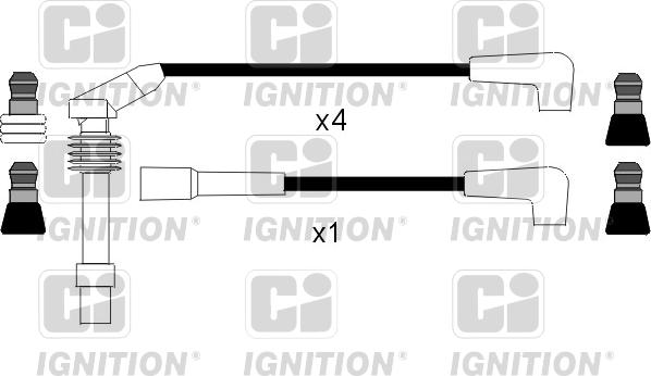 Quinton Hazell XC715 - Комплект запалителеи кабели vvparts.bg
