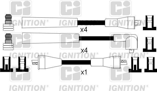Quinton Hazell XC782 - Комплект запалителеи кабели vvparts.bg