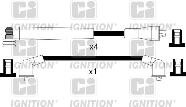 Quinton Hazell XC770 - Комплект запалителеи кабели vvparts.bg
