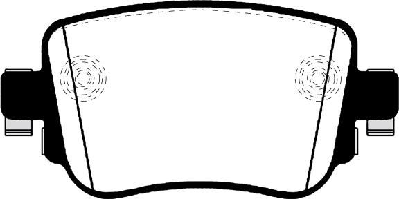 Triscan 92-P2511001 - Комплект спирачно феродо, дискови спирачки vvparts.bg