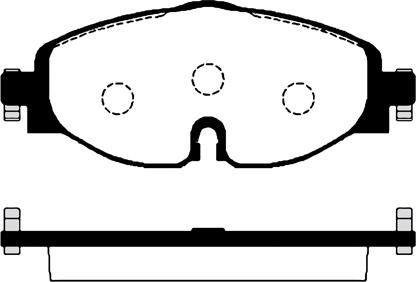 WWA 25086 - Комплект спирачно феродо, дискови спирачки vvparts.bg