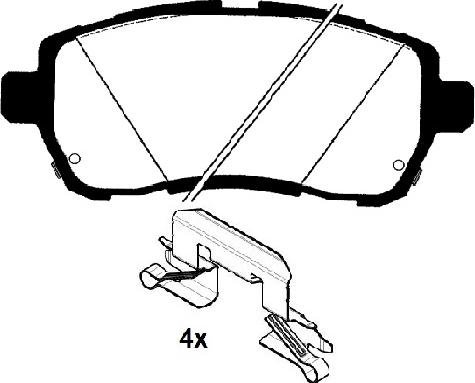 Pagid 8DB 355 025-501 - Комплект спирачно феродо, дискови спирачки vvparts.bg