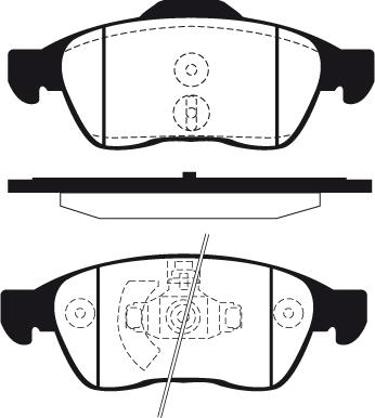 Raicam RA.0942.0 - Комплект спирачно феродо, дискови спирачки vvparts.bg