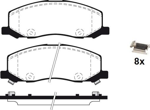 Raicam RA.0963.0K1 - Комплект спирачно феродо, дискови спирачки vvparts.bg