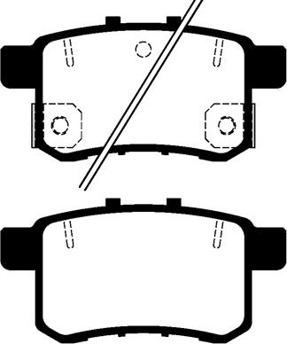 WXQP 141035 - Комплект спирачно феродо, дискови спирачки vvparts.bg