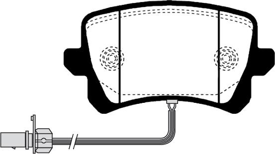 HELLA PAGID 355023031 - Комплект спирачно феродо, дискови спирачки vvparts.bg