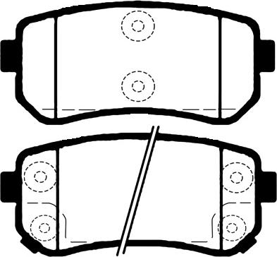 Triscan 481-2432227 - Комплект спирачно феродо, дискови спирачки vvparts.bg