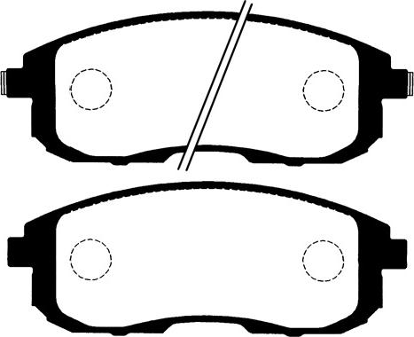 Pemebla JAPPA-819AF - Комплект спирачно феродо, дискови спирачки vvparts.bg