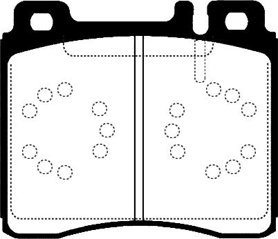 Raicam RA.0497.0 - Комплект спирачно феродо, дискови спирачки vvparts.bg