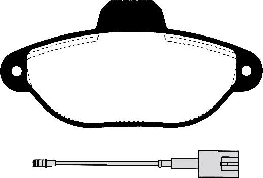 Metzger 0414.22 - Комплект спирачно феродо, дискови спирачки vvparts.bg