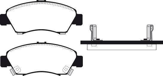 Raicam RA.0454.0 - Комплект спирачно феродо, дискови спирачки vvparts.bg