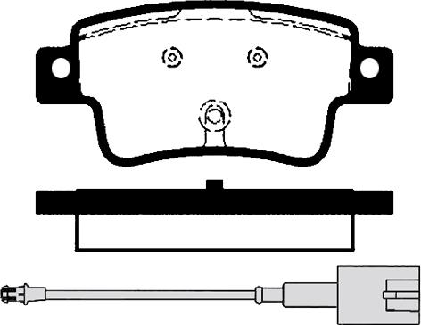 Simer 815.1 - Комплект спирачно феродо, дискови спирачки vvparts.bg