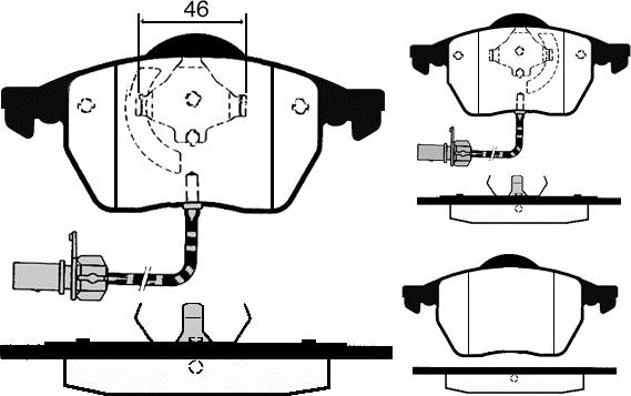 Raicam RA.0429.2 - Комплект спирачно феродо, дискови спирачки vvparts.bg