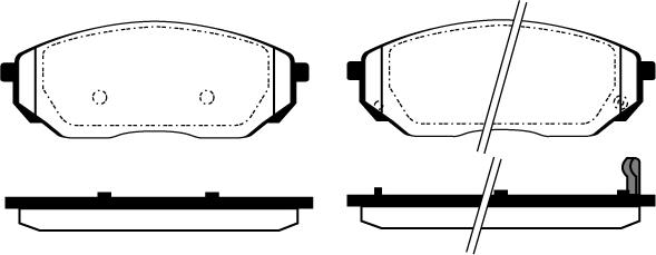 ACKOJAP A52-2119 - Комплект спирачно феродо, дискови спирачки vvparts.bg