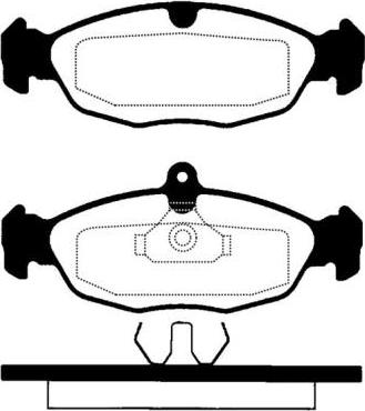 BENDIX 571924 - Комплект спирачно феродо, дискови спирачки vvparts.bg