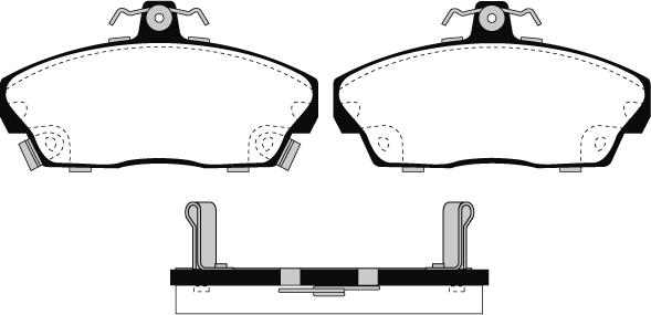 Raicam RA.0551.0 - Комплект спирачно феродо, дискови спирачки vvparts.bg