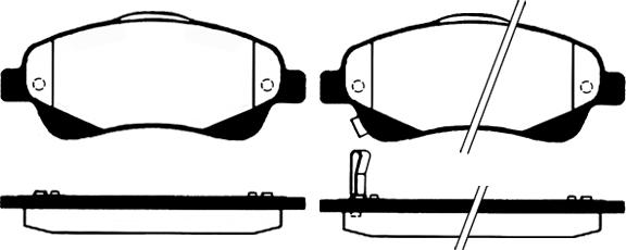 FMSI-VERBAND D2217 - Комплект спирачно феродо, дискови спирачки vvparts.bg