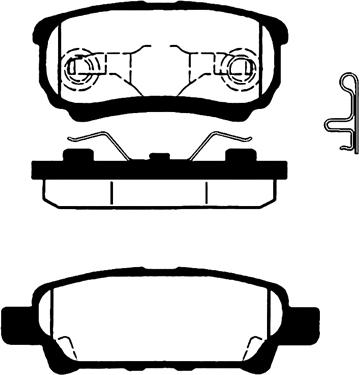 Ferodo HQF4043C - Комплект спирачно феродо, дискови спирачки vvparts.bg