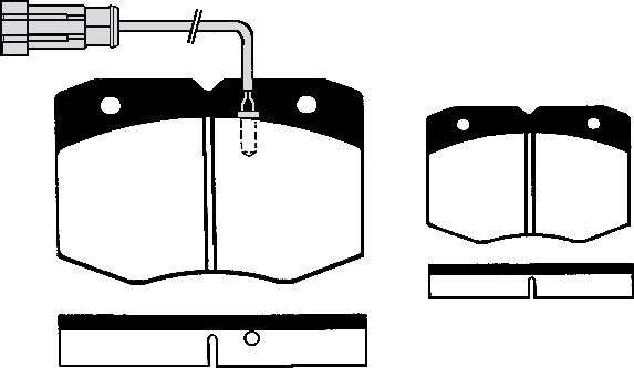 Pex 7616 - Комплект спирачно феродо, дискови спирачки vvparts.bg