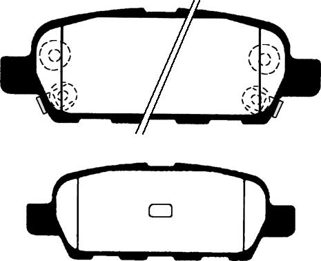 BENDIX DB1509 - Комплект спирачно феродо, дискови спирачки vvparts.bg