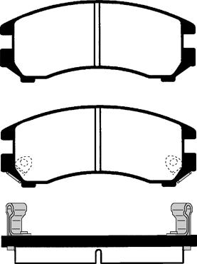 BOSCH 493450 - Комплект спирачно феродо, дискови спирачки vvparts.bg